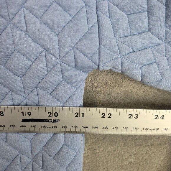 Womens GapFit Quilted Light Blue Turtleneck Sweatshirt Polyester Stretch Size S - Picture 5 of 7